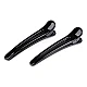 Alligator hair clip with teeth - Black (2 Pieces)