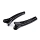 Alligator hair clip with teeth - Black (2 Pieces)