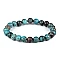 Mineral beads bracelet chrysocolla - Turquoise (1 Piece)