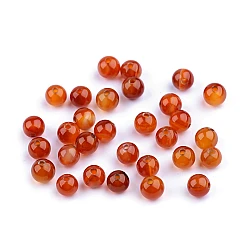 Carnelian mineral beads ø6 mm - Carnelian (62 Pieces)