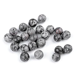 Mineral beads marble ø8 mm - Grey (10 Pieces)