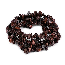 Gemstone mineral chips beads on string bull's eye - Bull's eye (1 String)