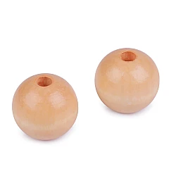 Large wood beads ø40 mm - Powder-salmon (10 Pieces)