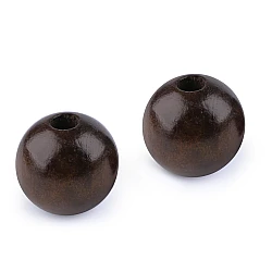 Large wood beads ø40 mm - Brown (10 Pieces)