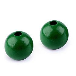 Large wood beads ø40 mm - Green (10 Pieces)
