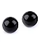 Large wood beads ø40 mm - Black (10 Pieces)