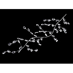Crystal beads wire garland branch - Crystal (1 Piece)