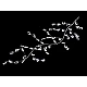 Crystal beads wire garland branch - Crystal (1 Piece)