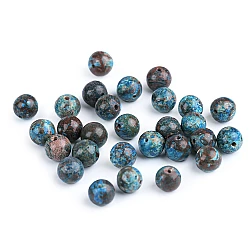 Chrysokol synthetic mineral ø8 mm - Chryzokol (46 Pieces)