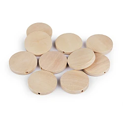 Unfinished wooden beads ø25 mm - Natural light (10 Pieces)