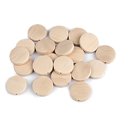 Unfinished wooden beads ø20 mm - Natural light (20 Pieces)