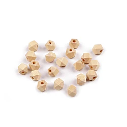 Unpainted wooden beads 8x8 mm - Natural light (20 Pieces)