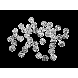 Cracked plastic beads ø8 mm - Transparent (30 Grams)