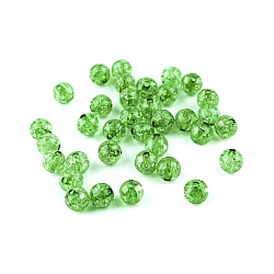 Cracked plastic beads ø8 mm - Green (30 Grams)