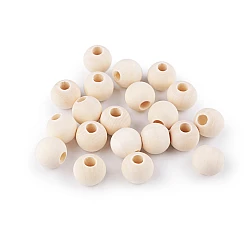 Unpainted wooden beads ø18 mm - Natural light (20 Pieces)