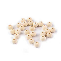 Unpainted wooden beads ø8 mm - Natural light (1000 Grams)