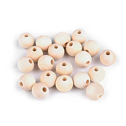 Unpainted wooden beads ø16 mm - Natural light (50 Pieces)