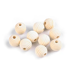 Beehive beads unfinished wood honeycomb beads ø20 mm - Natural light (10 Pieces)