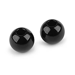 Plastic beads ø30 mm - Black (2 Pieces)