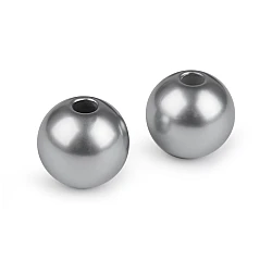Plastic beads ø30 mm - Gray (2 Pieces)