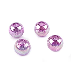 Plastic beads with ab effect ø20 mm - Light violet (4 Pieces)