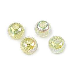 Plastic beads with ab effect ø20 mm - Lightest yellow (4 Pieces)