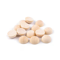 Half wooden beads / balls for diy craft ø20 mm - Natural light (20 Pieces)