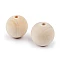 Large unfinished wooden beads ø40 mm - Natural light (4 Pieces)