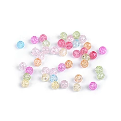 Cracked crystal synthetic mineral vbeads ø4 mm - Crystal (100 Pieces)