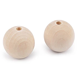 Unfinished wooden beads ø45 mm - Natural light (2 Pieces)