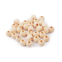 Unfinished natural wooden beads ø12 mm - Natural light (20 Grams)