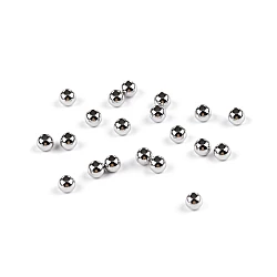 Stainless steel beads ø4 mm - Platinum (20 Pieces)