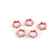 Porcelain beads / components for making ornaments and pendants - Red (5 Pieces)