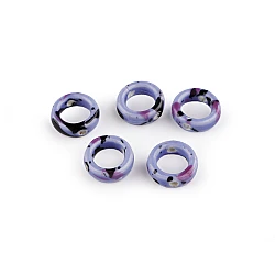 Porcelain beads / components for making ornaments and pendants - Violet lavender (5 Pieces)