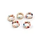 Porcelain beads / components for making ornaments and pendants - Lightbeige (5 Pieces)