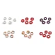 Porcelain beads / components for making ornaments and pendants - Red (5 Pieces)