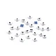 Iron-on hotfix rhinestones square, full-surface grinding 4x4 mm - Crystal (2 Grams)