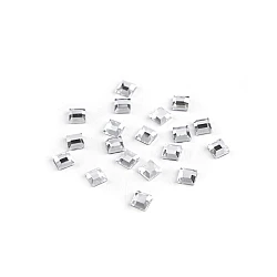 Iron-on hotfix rhinestones square straight cut 4x4 mm - Crystal (2 Grams)