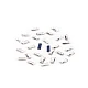 Iron-on hotfix rhinestones rectangle full-surface grinding 3x7 mm - Crystal (2 Grams)