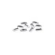 Iron-on hotfix rhinestones rectangle full-surface grinding 3x7 mm - Crystal (2 Grams)