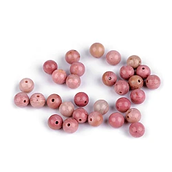 Mineral beads rhodonite ø6 mm - Pink (10 Pieces)