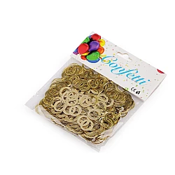 Confetti rings - for party, wedding, celebration - Gold lt. (1 Bag)