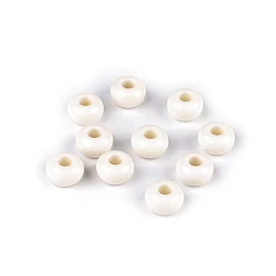 Plastic beads with large hole ø15 mm decorative - Cream lightest (10 Pieces)