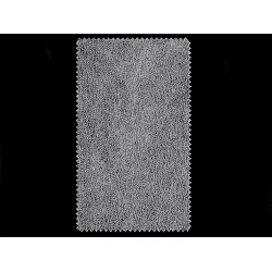Iron-on non-woven interfacing novopast 20+15+15g/m²,width 90 cm, double sided - White (1 Meter)