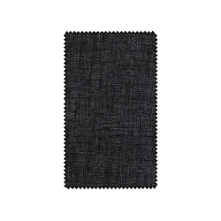 Cotton iron-on interfacing suitable for leather kufner 72 g/m², width 90 cm - Black (1 Meter)
