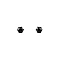 Jablonec jewelery - earrings with rhinestone - Jet (1 Pair)
