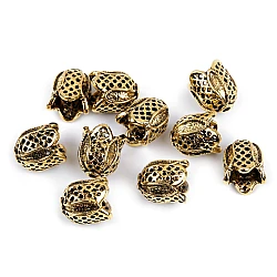 Decorative cord ends 12x12 mm - Gold (2 Pieces)