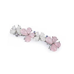 French hair clip butterfly, flower - Powder (1 Piece)
