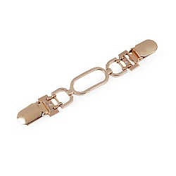 Cardingan clip / fastening buckle - Pink gold (1 Piece)