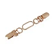 Cardingan clip / fastening buckle - Pink gold (1 Piece)